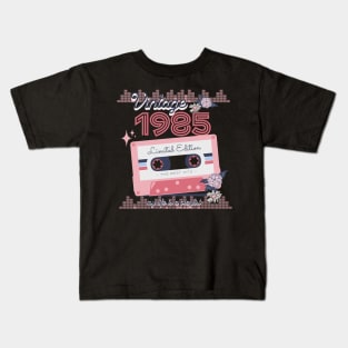 Vintage 1985 Limited Edition Music Cassette Birthday Gift Kids T-Shirt